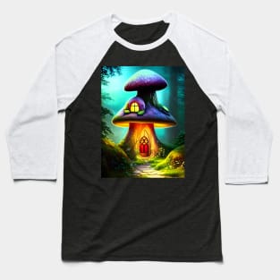 Enchanting Home for Sale (6) - Magic Mushroom House Baseball T-Shirt